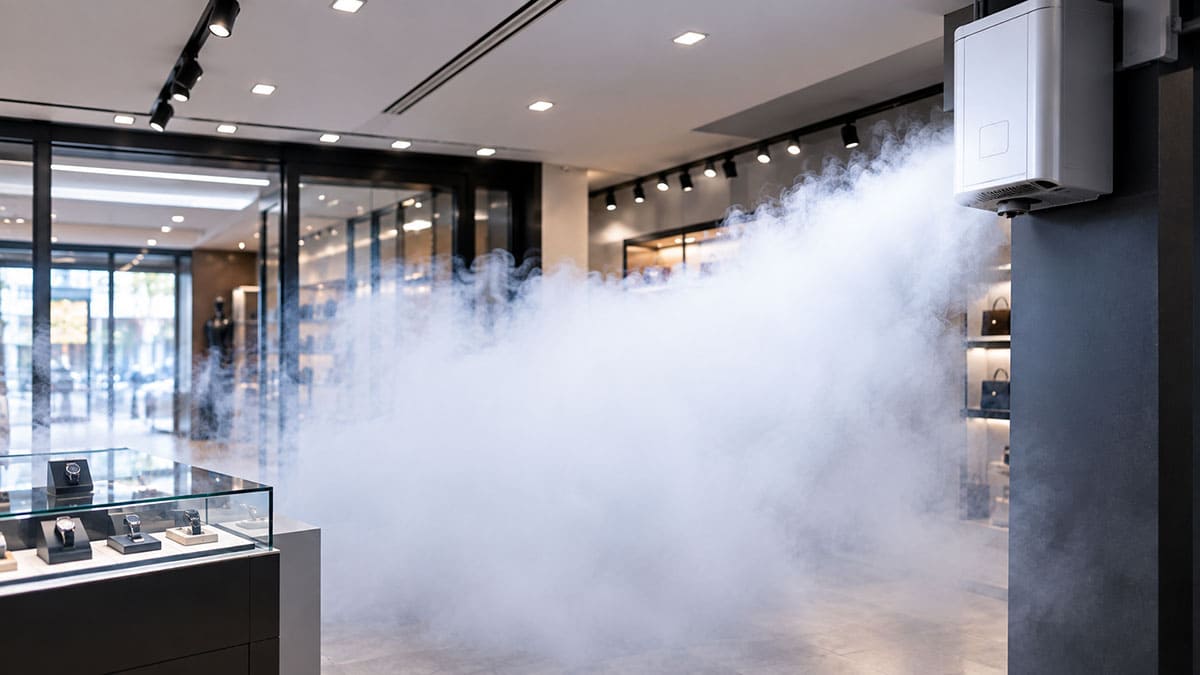 Sistema de niebla de seguridad anti-intrusión para proteger instalaciones Sistema de niebla de seguridad anti-intrusión para proteger instalaciones